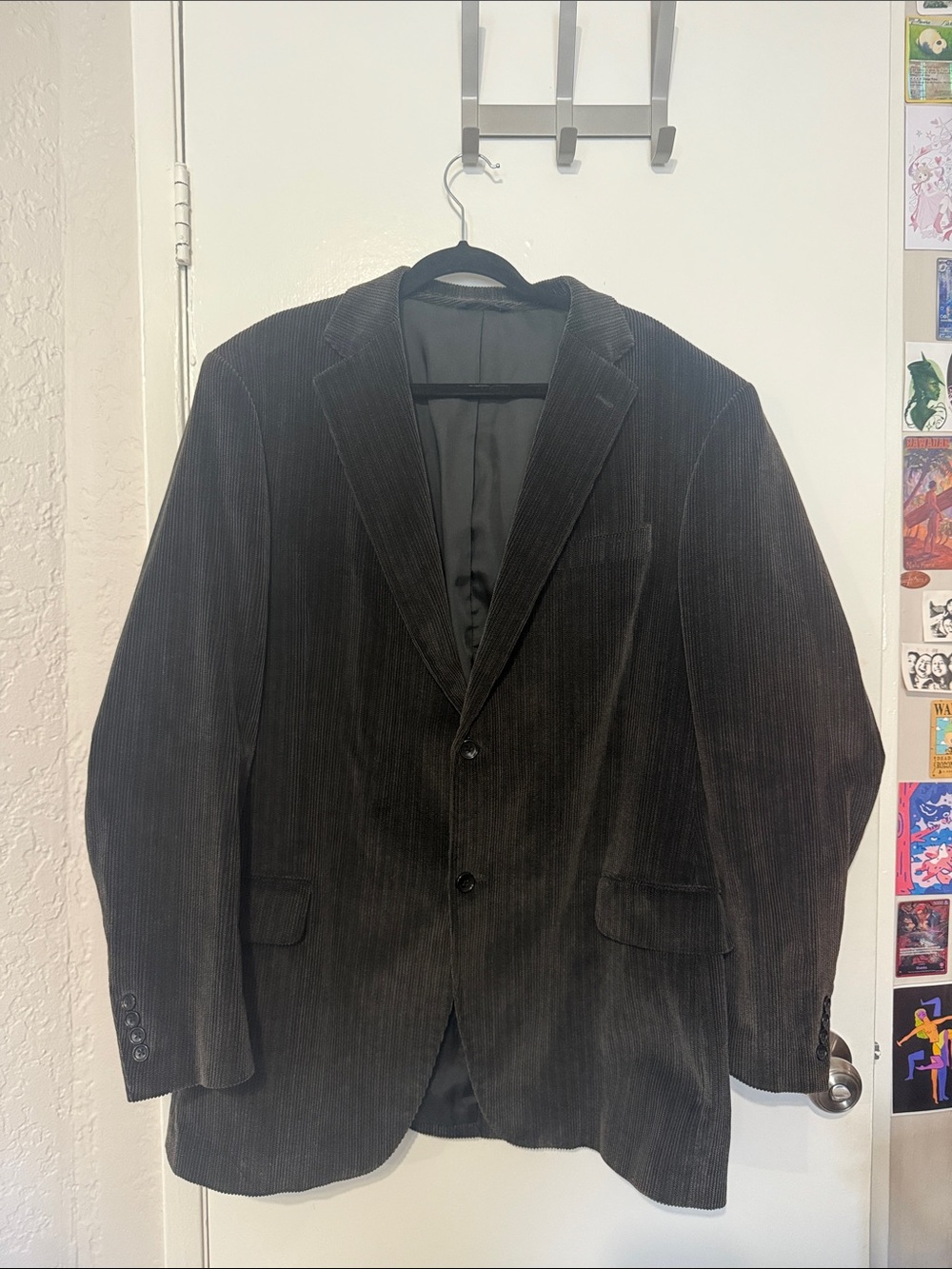 Dockers Men's Brown Corduroy Blazer - Two-Button Sport Coat